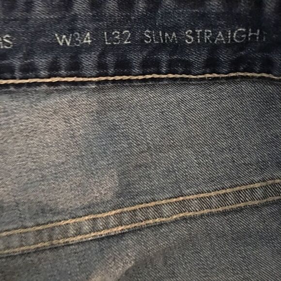 Calvin Klein Slim straight stretch denim jeans - Picture 4 of 4